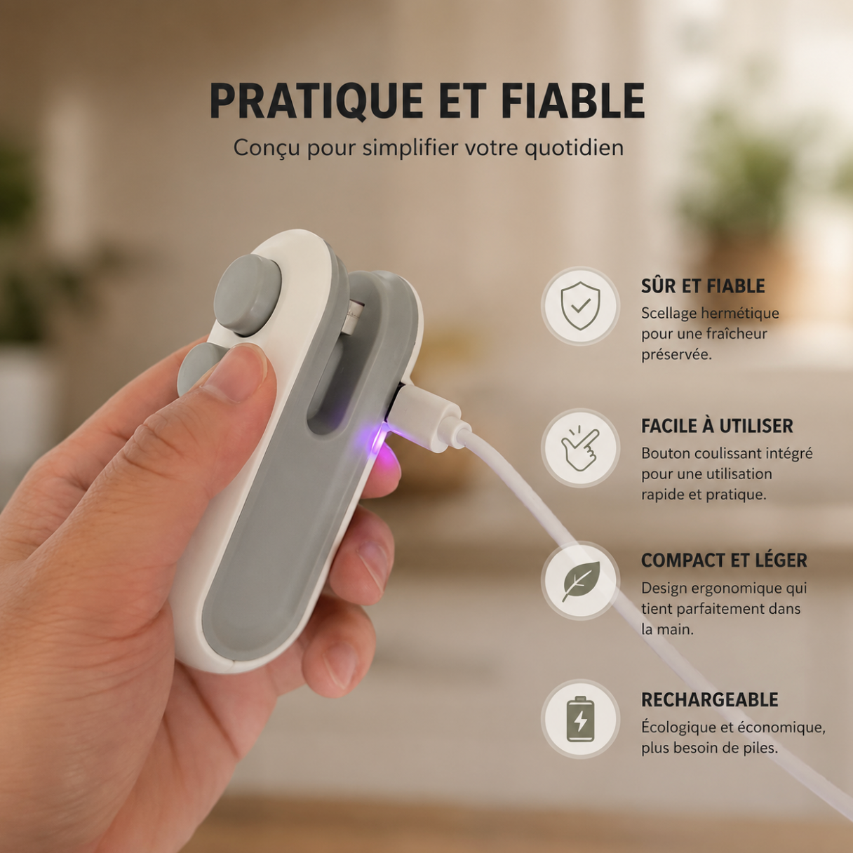 Mini Scelleur Rechargeable